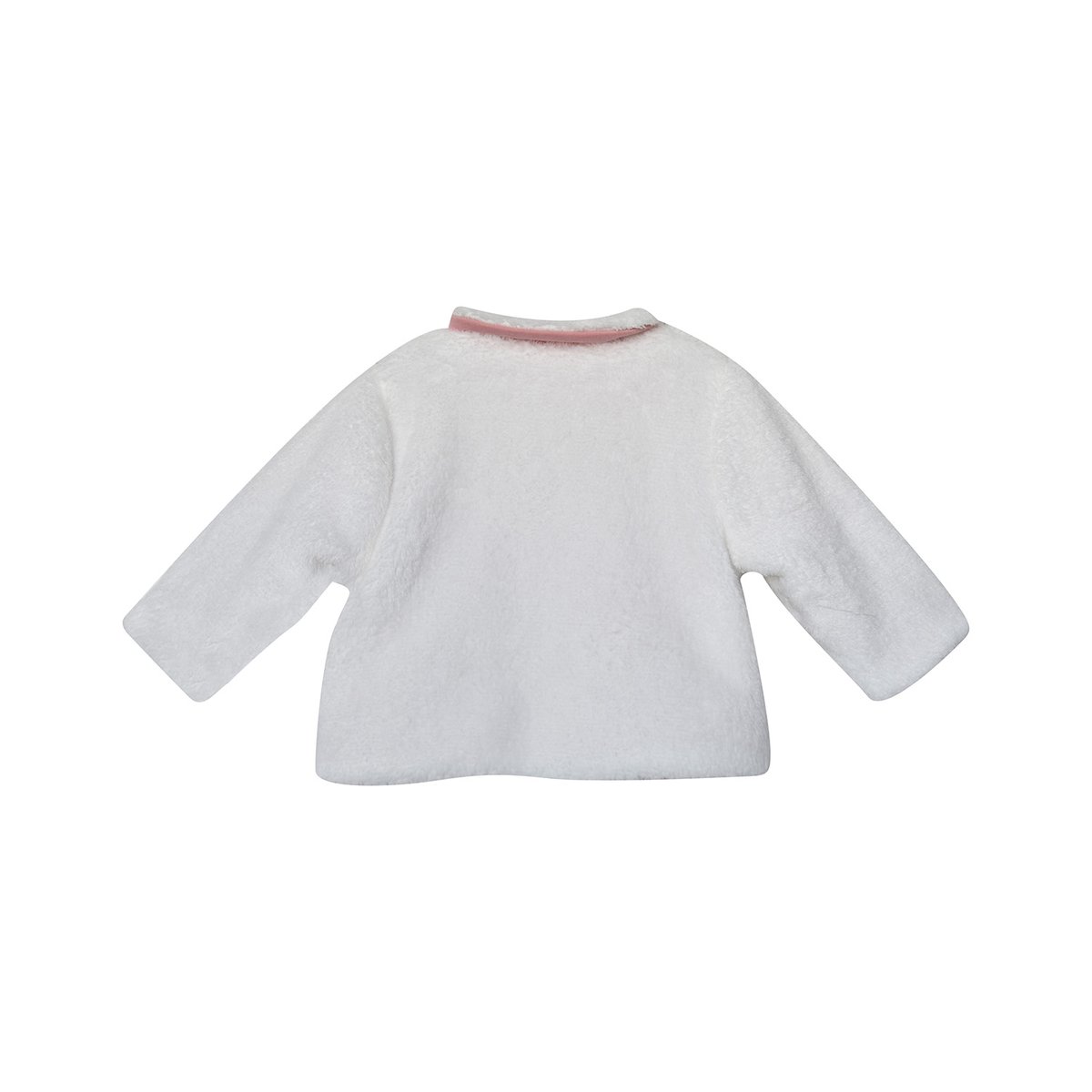Cardigan fleura velours doux beige, SUCRE D'ORGE