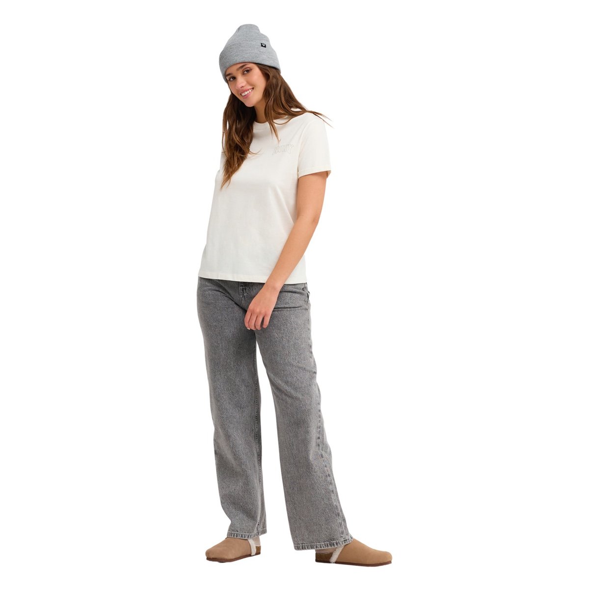 T-Shirt, manches courtes, col rond, . blanc coconut milk, ROXY