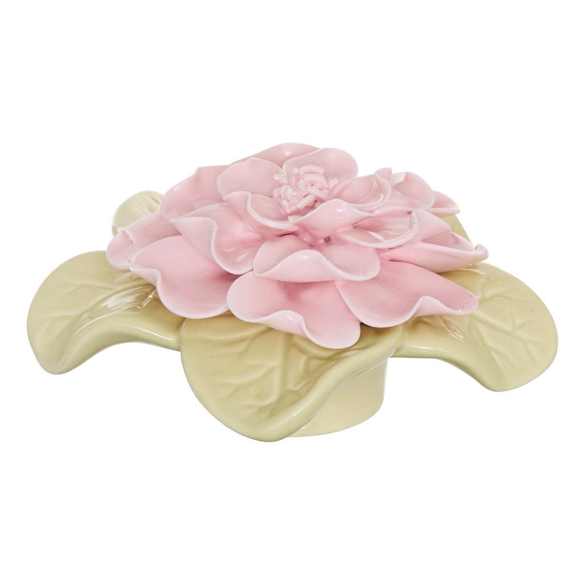 Objet déco FLEUR DE ROSE blanc, ATMOSPHERA
