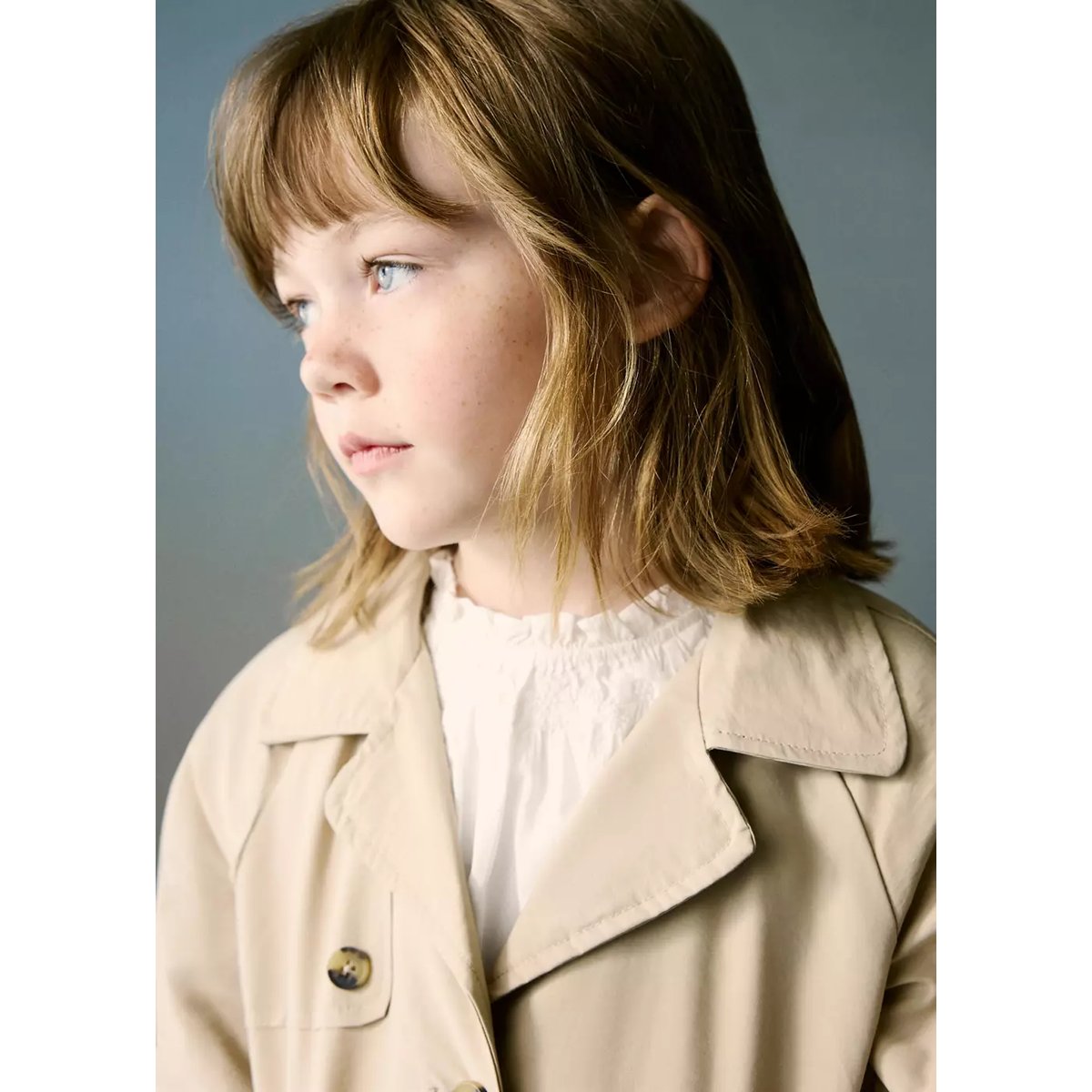 Trench ceinture écru, MANGO BABY