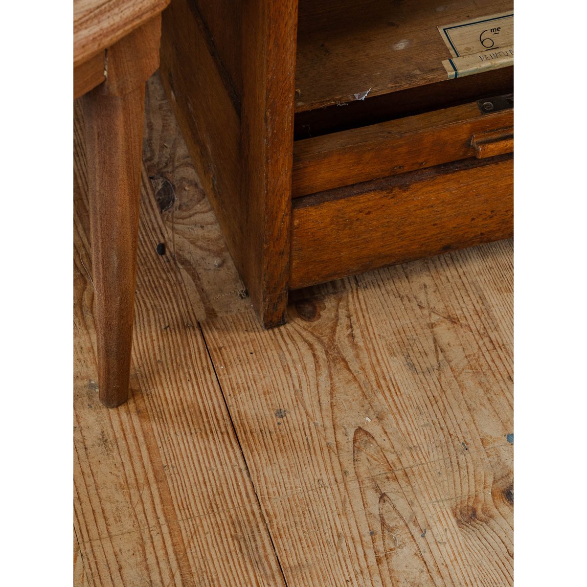Classeur double en bois Fernand N°355 - Bon état bois foncé, DEBONGOUT