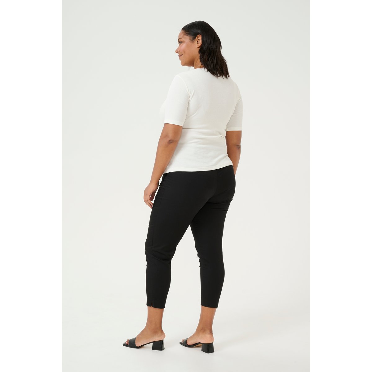 T-shirt à manches courtes blanc chalk, KAFFE CURVE