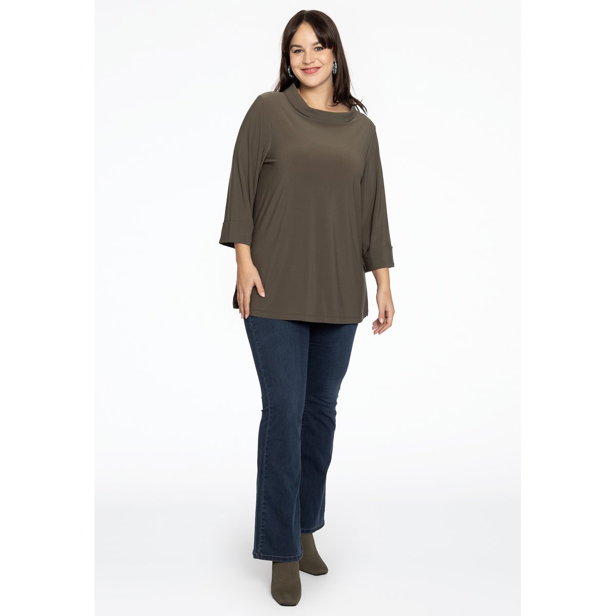 T-shirt avec manches longues vert clair, YOEK