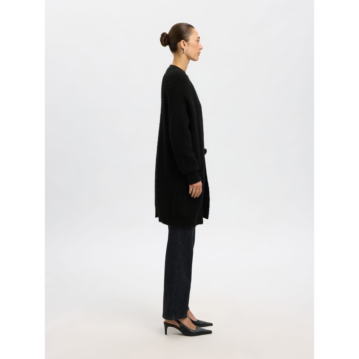 Cardigan En Maille black, SELECTED