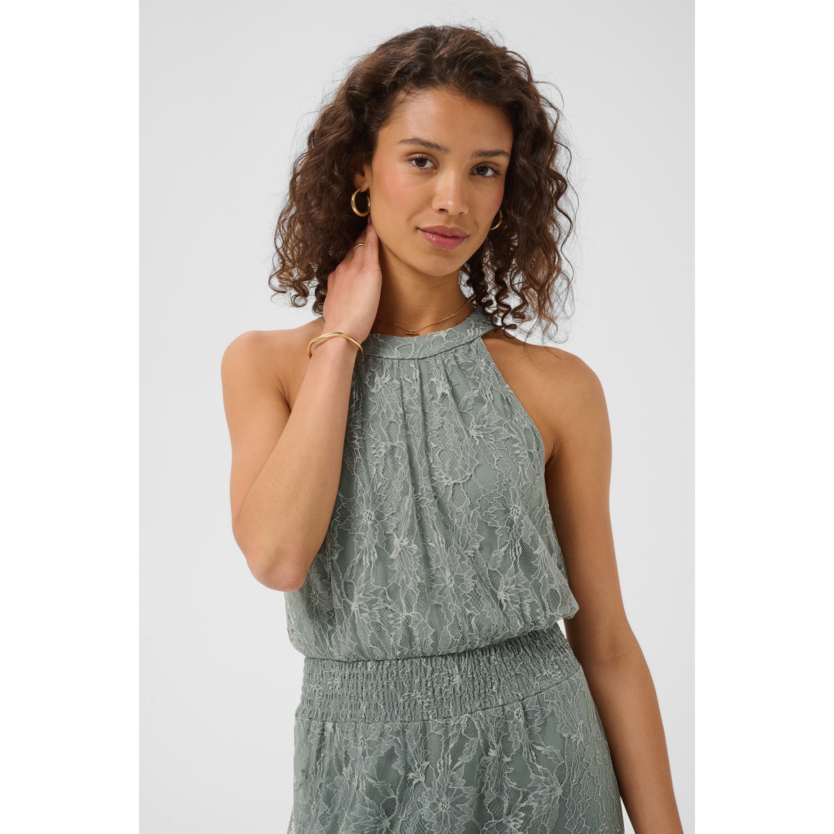 Robe vert shadow, CREAM