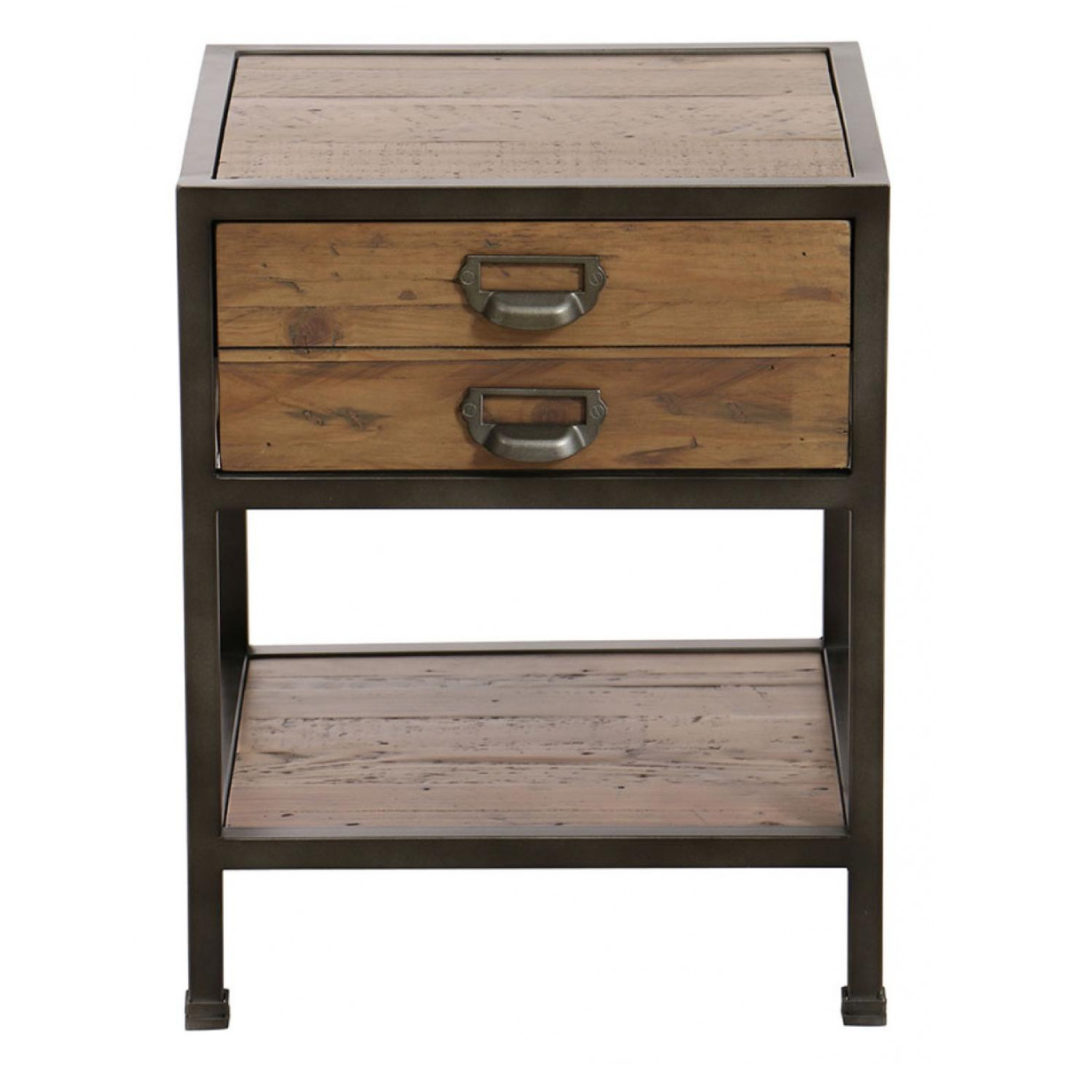 Table de chevet 1 tiroir - MANUFACTURE marron, INTERIOR'S