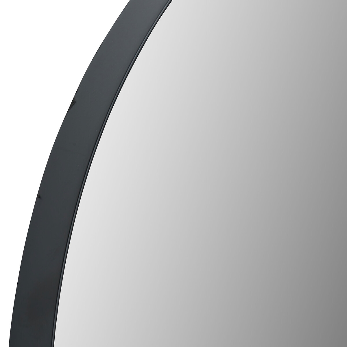 90cm Black Metal Slim Frame Oval Wall Mirror black, SO'HOME