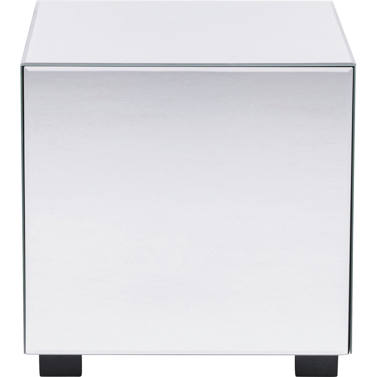 Chevet 1 tiroir en verre miroir, LUXURY argent, KARE DESIGN