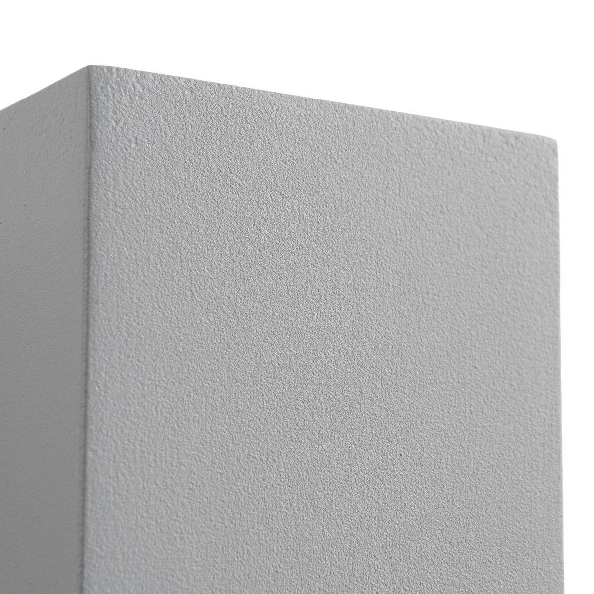 Applique extérieure en aluminium moderne gris (ral 7040), transparent, LUCANDE
