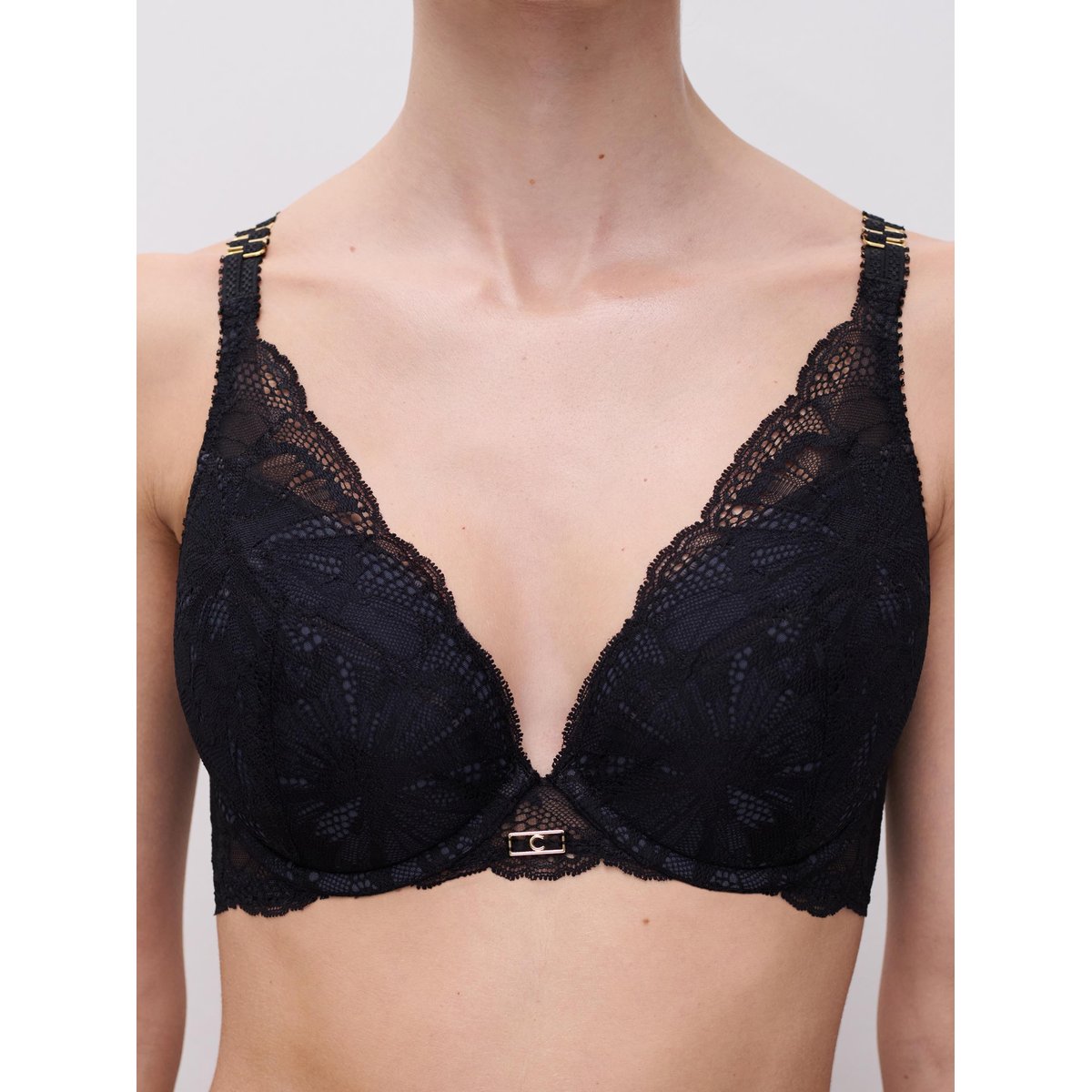 Soutien-gorge coques push-up MUSE noir, CHANTELLE