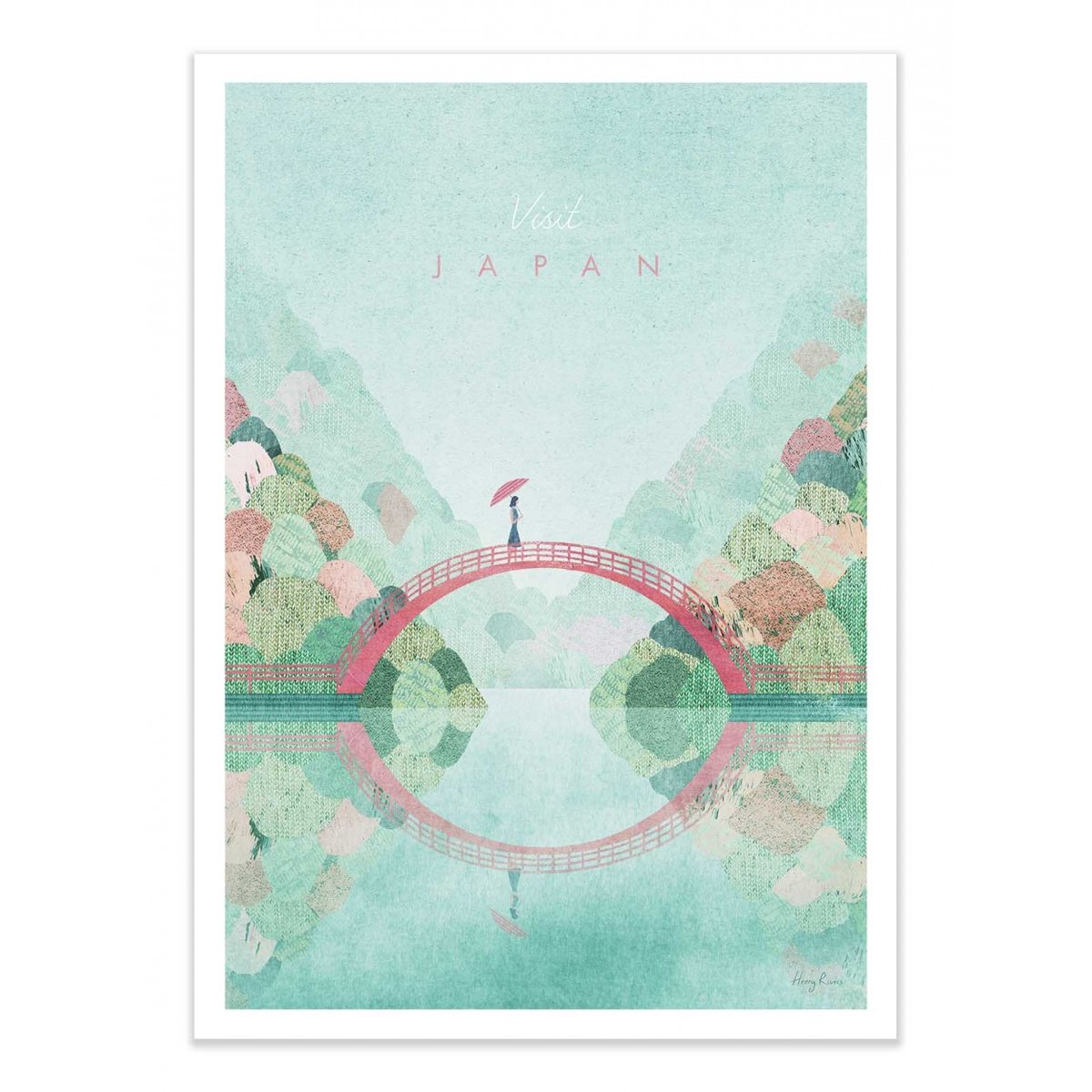 Affiche d'art - Visit Japan Version 2 - Henry Rivers affiche d'art, WALL EDITIONS