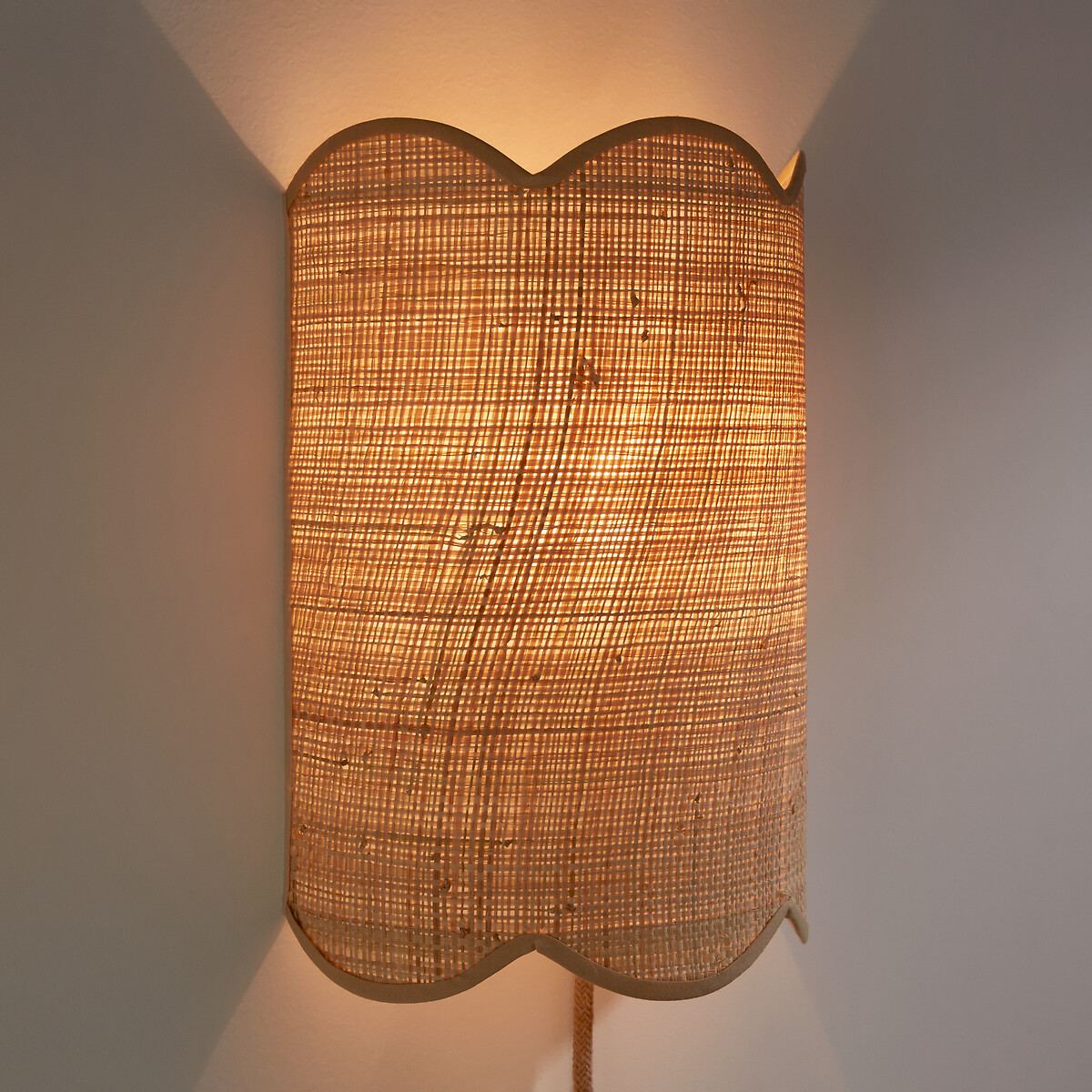 Dolkie Raffia Wall Light natural, LA REDOUTE INTERIEURS