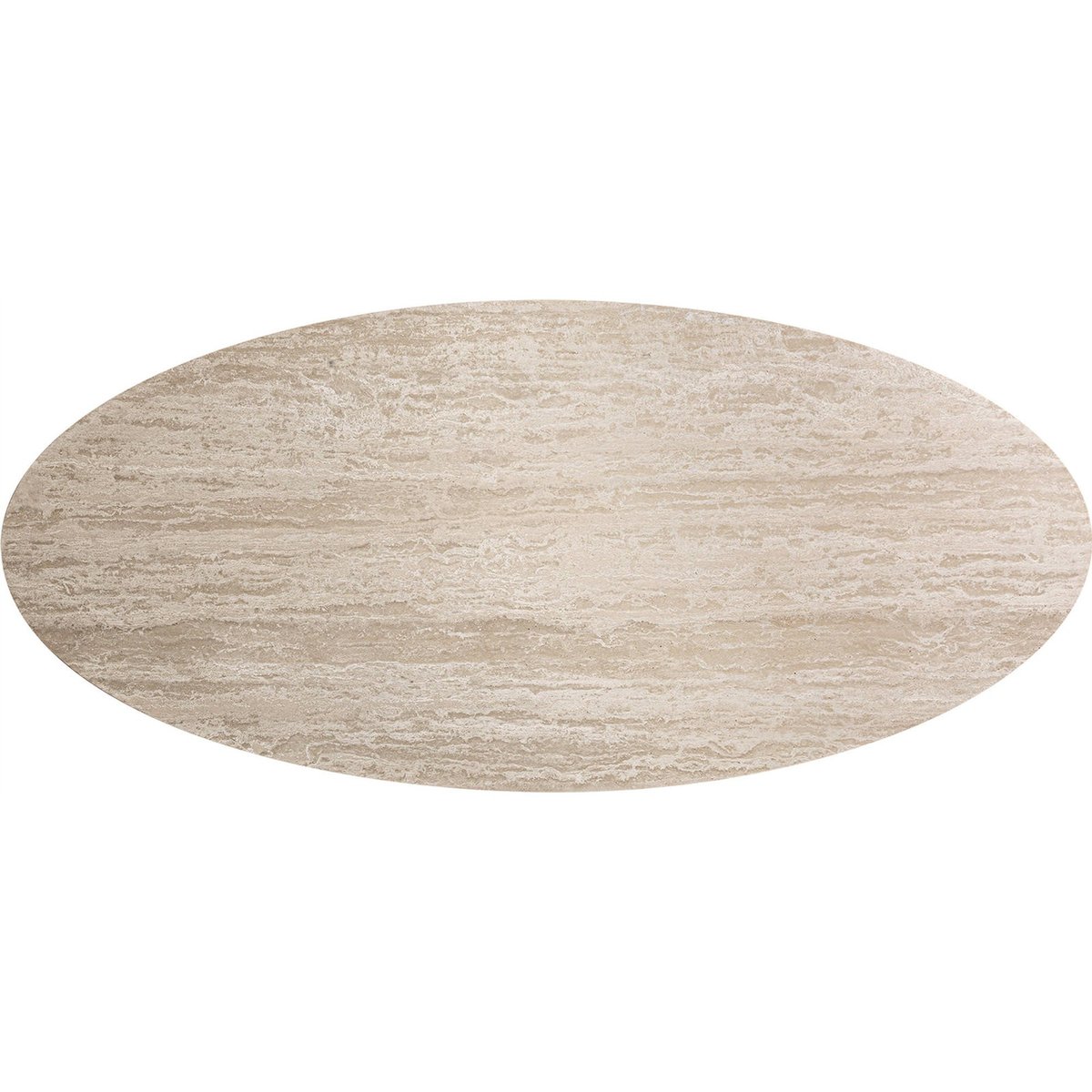 Table à manger en travertin sculptural brun clair travertin naturel, RECOLLECTION