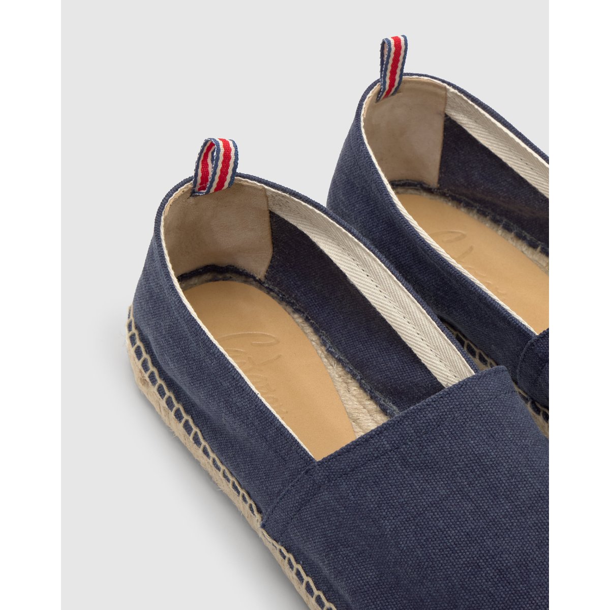 Espadrilles plates à plateforme tressée PABLO PLATFORM bleu, CASTANER