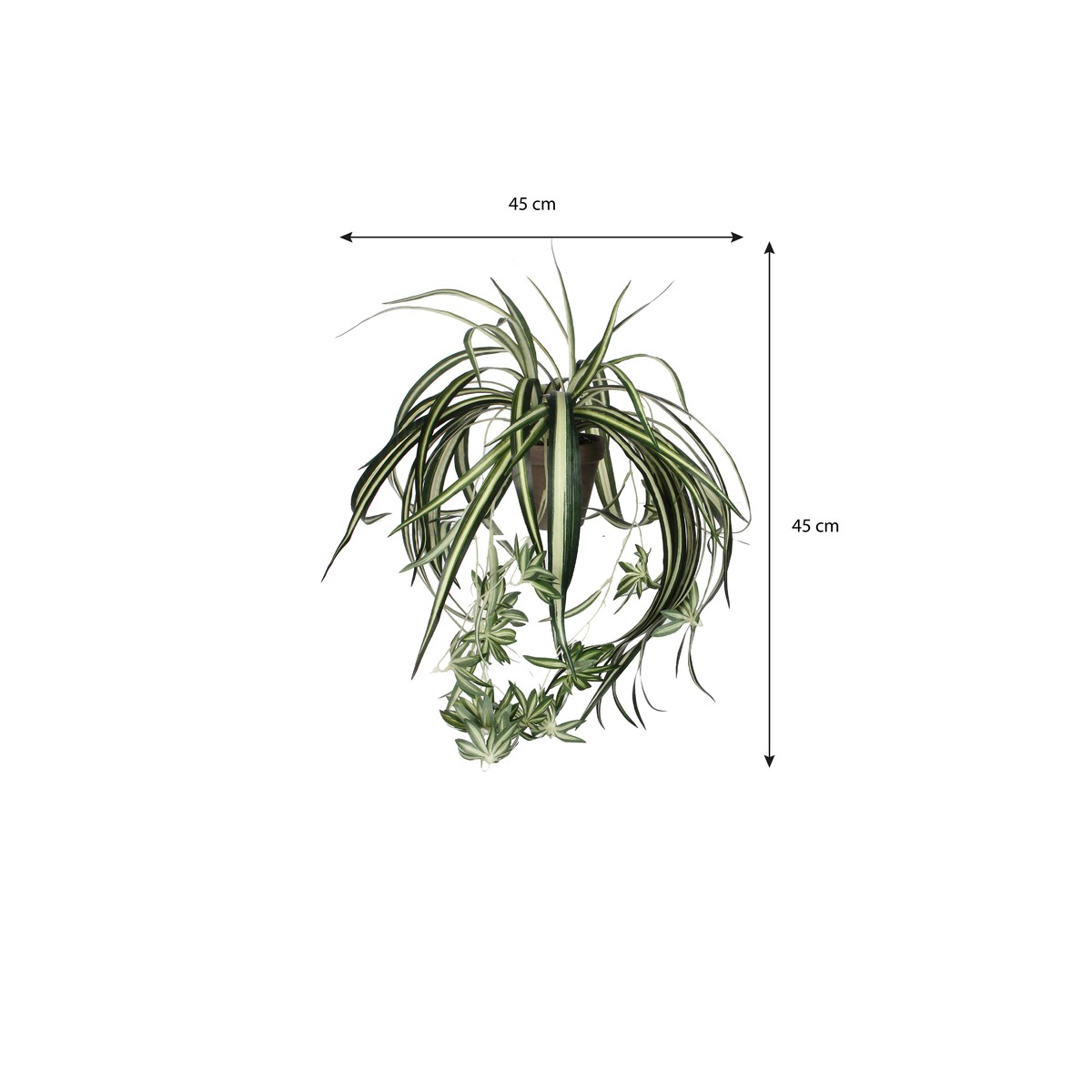 Plante artificielle CHLOROPHYTUM vert, MICA DECORATIONS