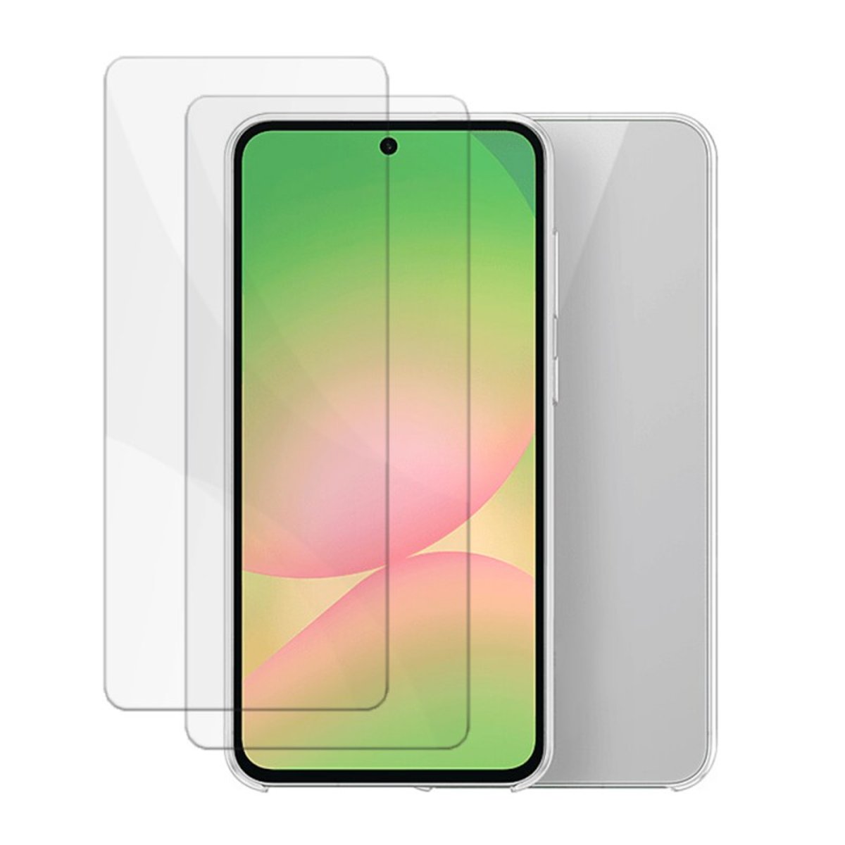 Coque Galaxy A56 antichoc + 2 vitres transparent, EVETANE
