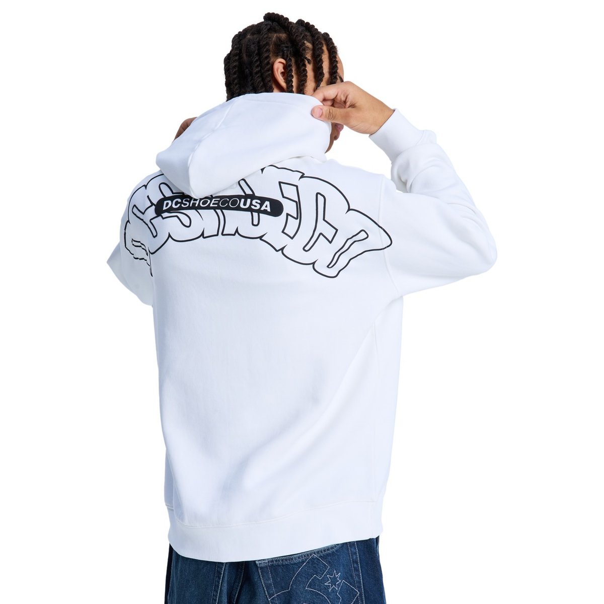 Sweat à capuche. blanc bright white, DC SHOES