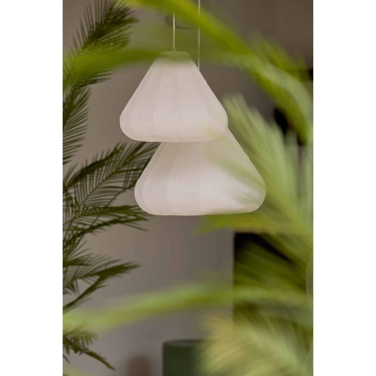 Lampe Suspendue Métal SARELLA blanc, LIGHT & LIVING