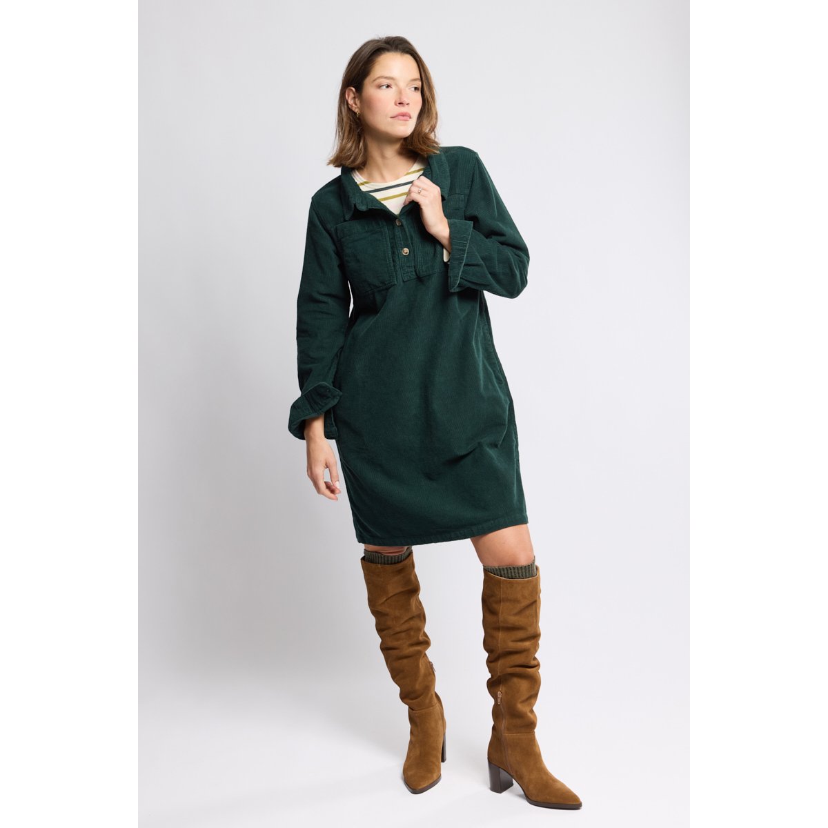 Robe en velours - coton otranto, ARMOR-LUX