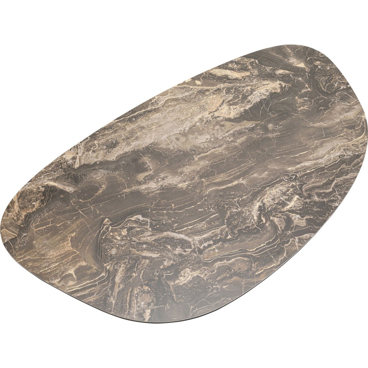 Table basse en grès et acier 150x86cm, PASO marron, KARE DESIGN