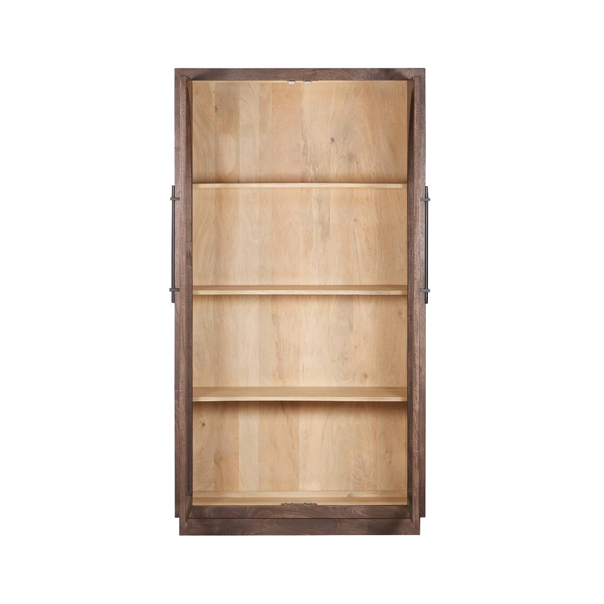 Grande vitrine en bois de manguier NOHEA bois clair, MADE IN MEUBLES