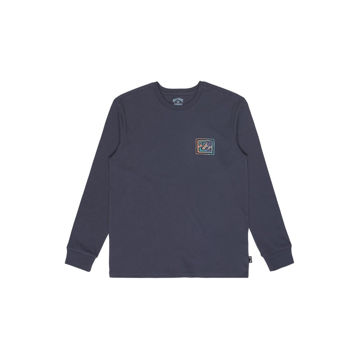 T shirt manches longues CRAYON WAVES noir ombre blue, BILLABONG