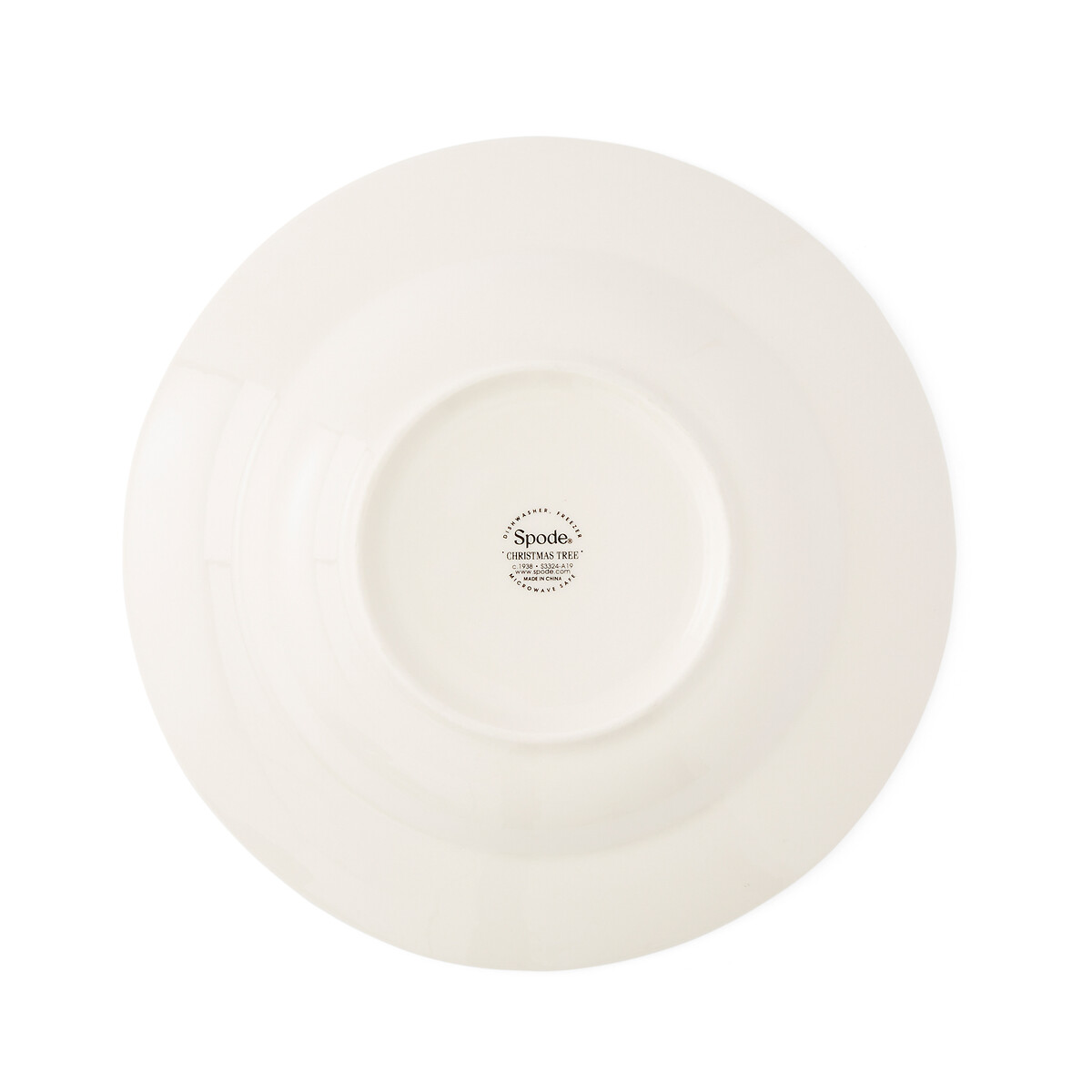 Set of 4 Christmas Tree Soup Plates white, SPODE