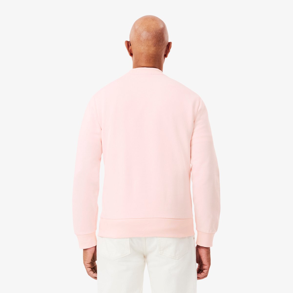 Sweatshirt molleton col rond rose-t03, LACOSTE
