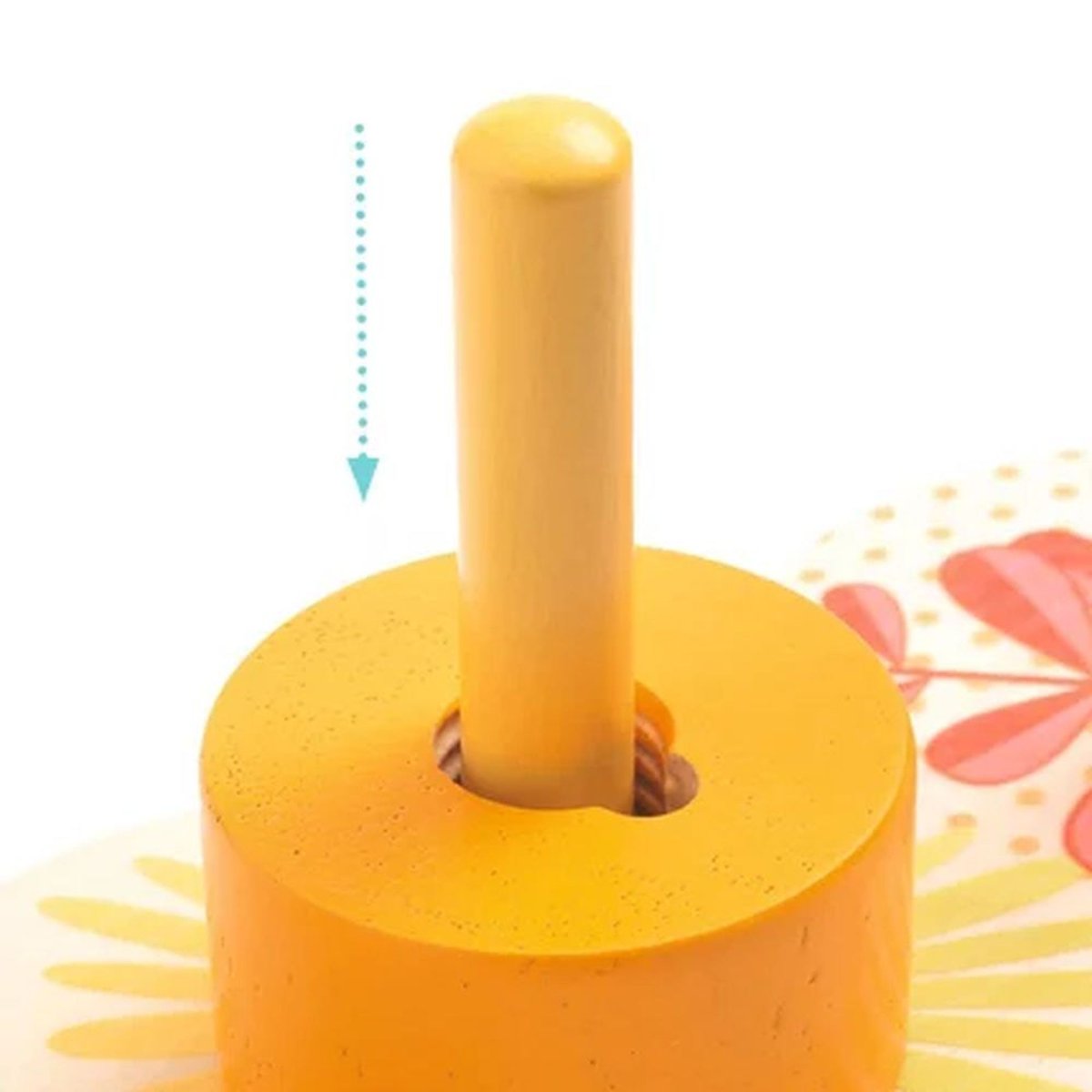 Jeu d'éveil en bois à empiler et à visser multicolore, DJECO