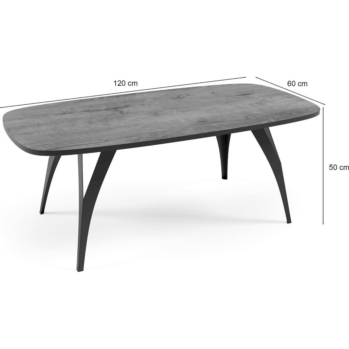 Table basse DIFFINI plateau arrondi en métal blanc, RECOLLECTION