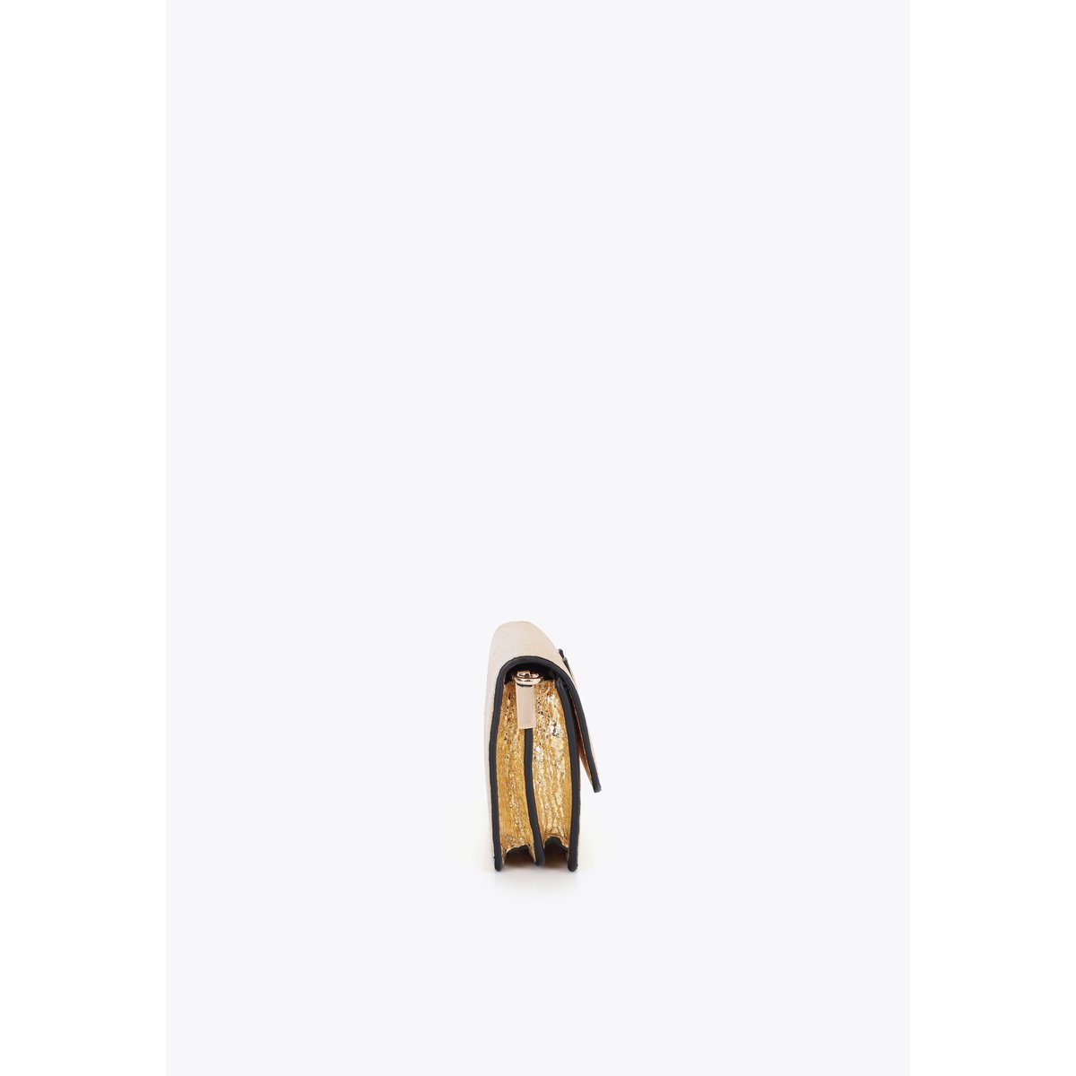 Sac à bandoulière style pochette doré, LOLA CASADEMUNT