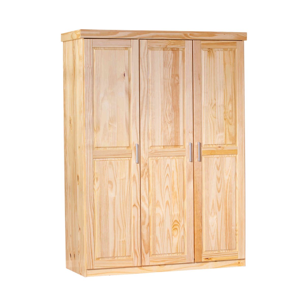 Armoire en bois massif 3 portes bois clair, TERRE DE NUIT