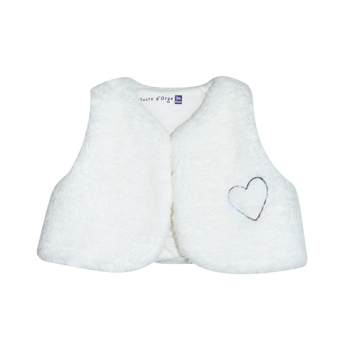 Robe gilet s/s manches sibylle maille bebe bleu, SUCRE D'ORGE