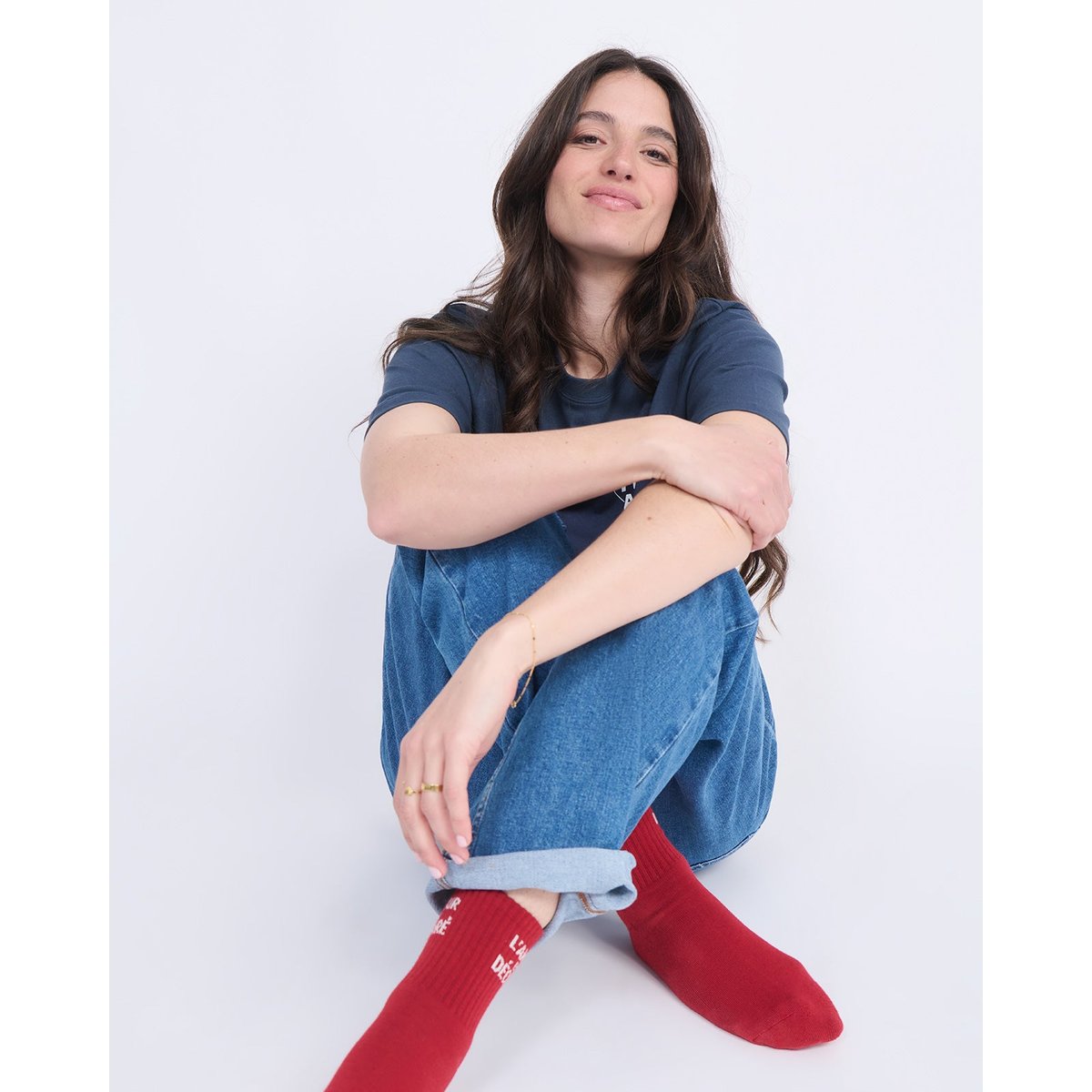 Chaussettes L'amour est déclaré rouge, EMOI EMOI