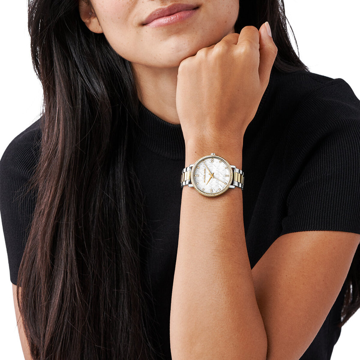 Montre Analogique  PYPER argenté blanc argenté, MICHAEL KORS