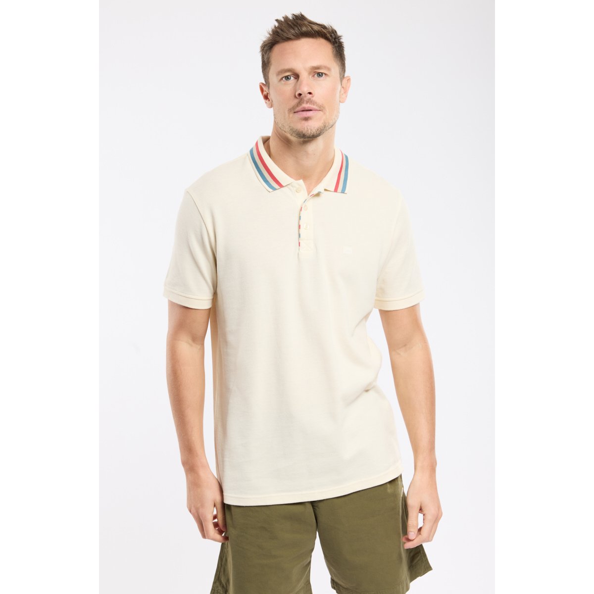 Polo manches courtes en coton nature, ARMOR-LUX