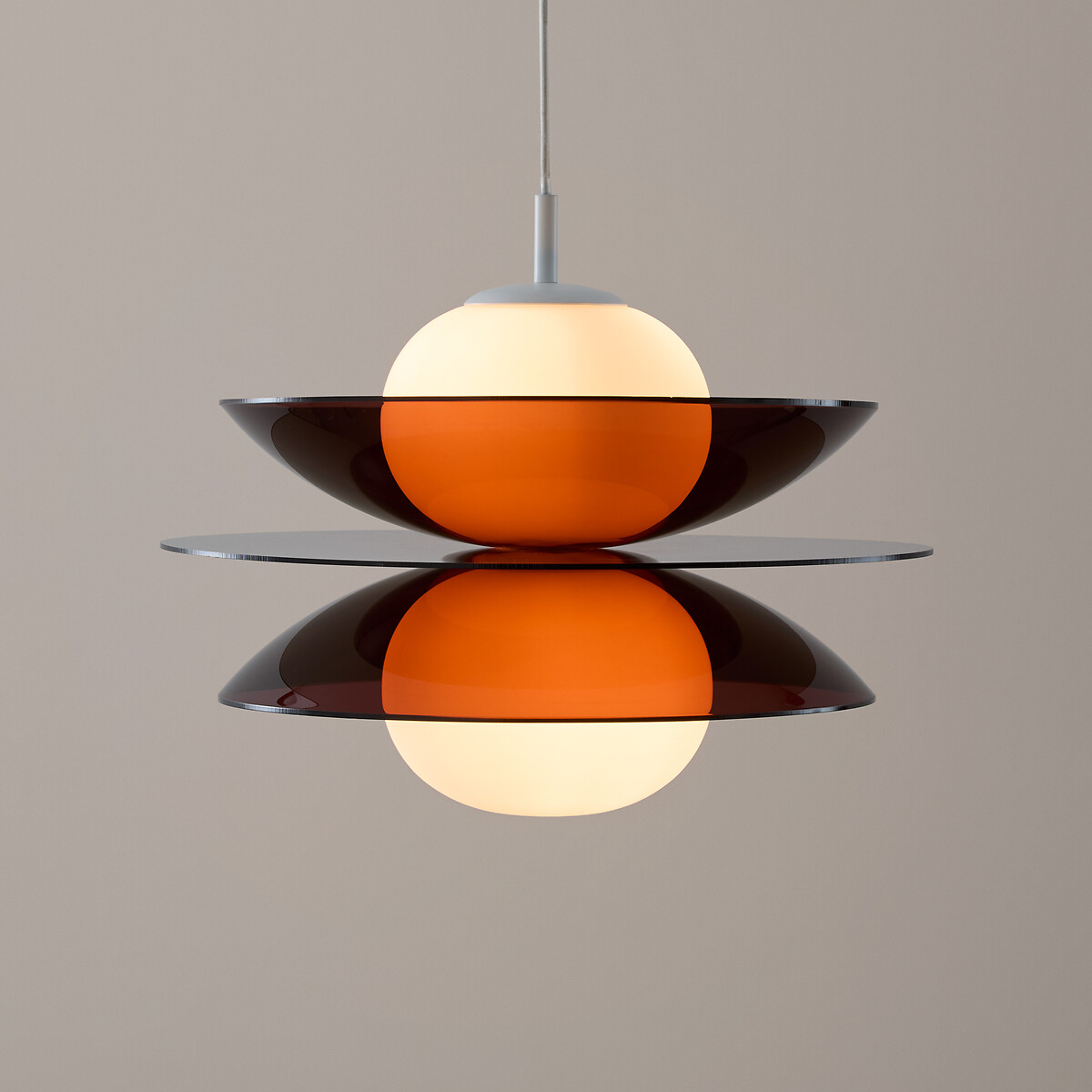 Okara Ceiling Light in Plexiglass and Opaline Glass auburn, LA REDOUTE INTERIEURS