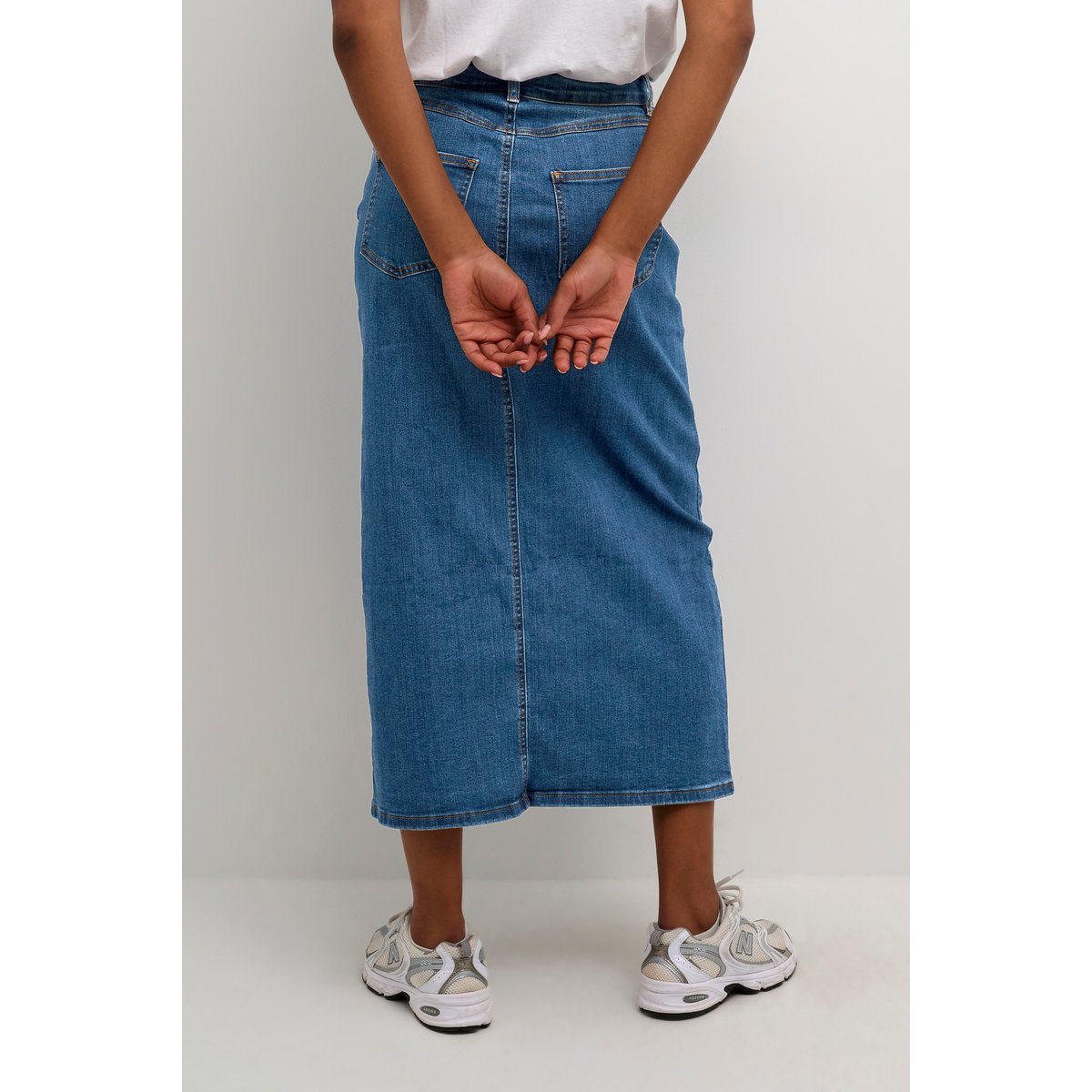 Skirt bleu medium blue denim, KAFFE