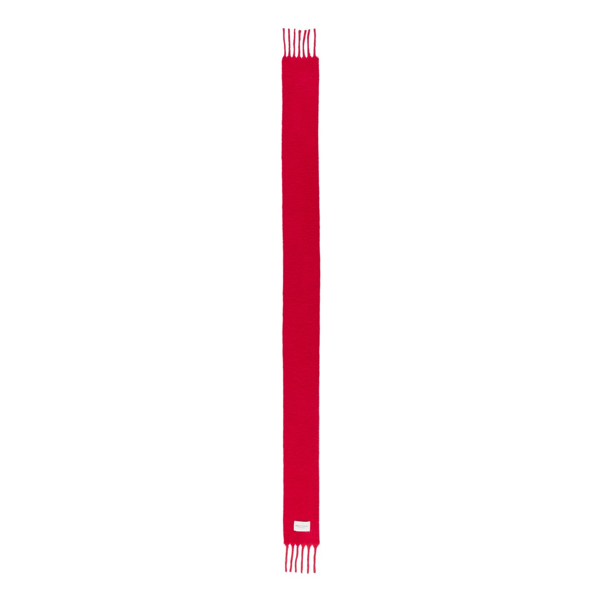 Longue écharpe à franges avec de la laine d'alpaga moelleuse rouge, MARC O'POLO