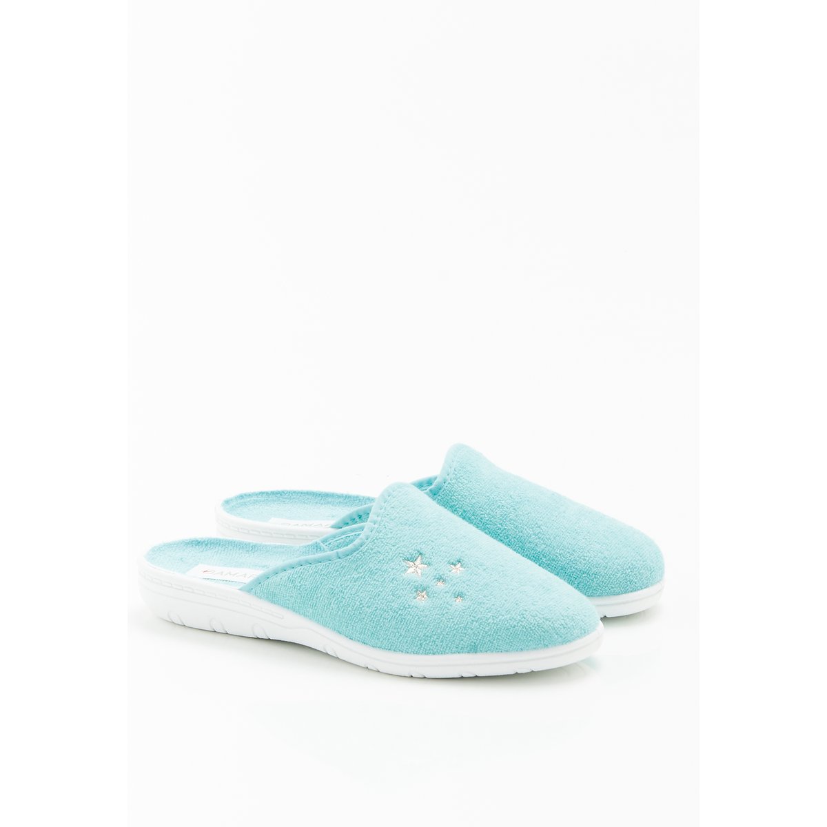 Chaussons mules bleu opaline, DAMART