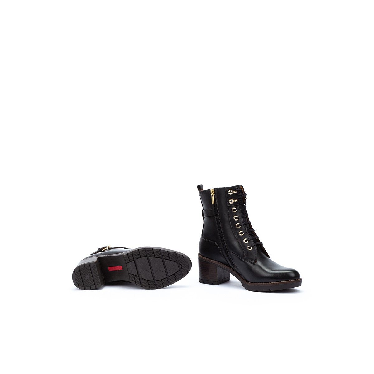Bottines à talon cuir Llanes black, PIKOLINOS