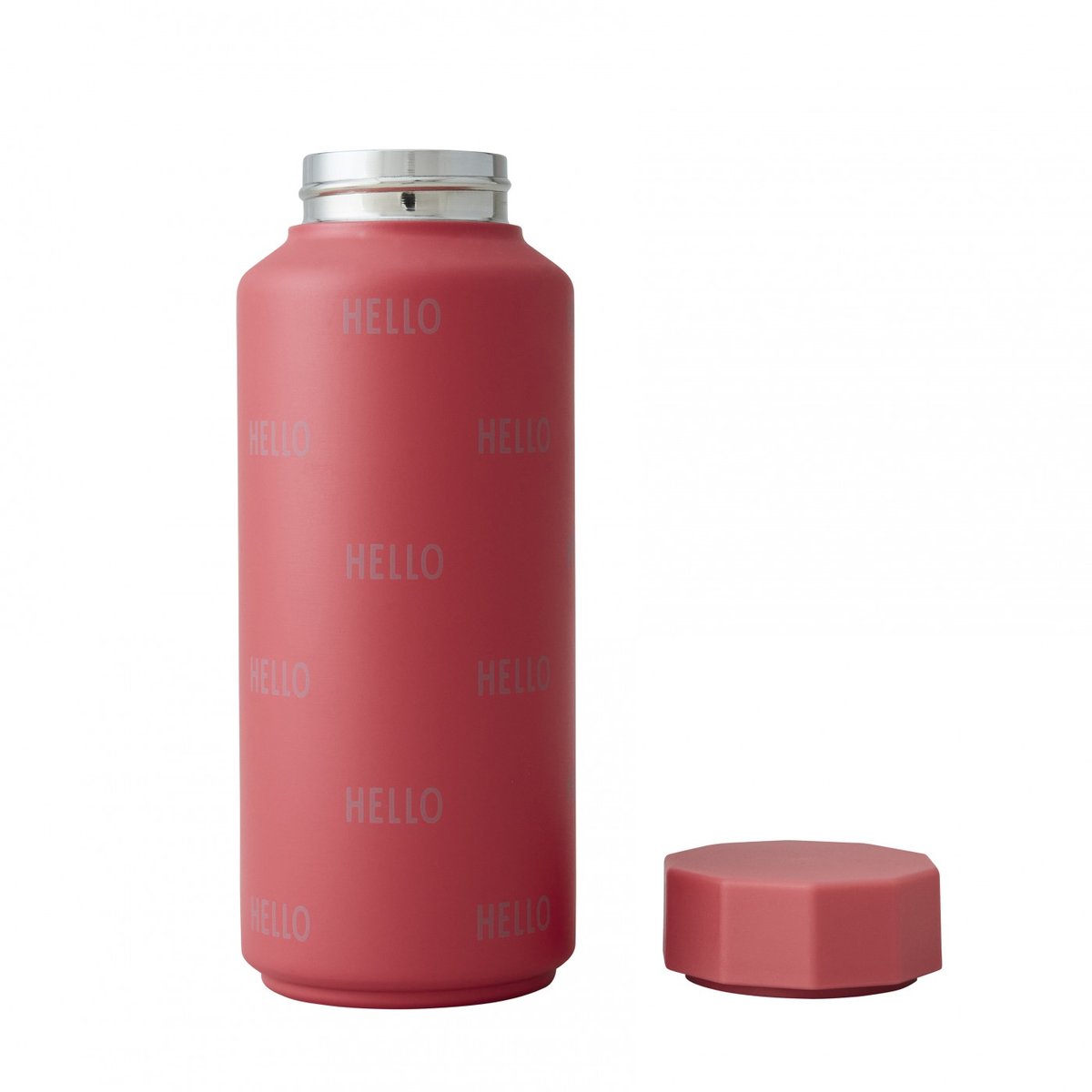 Bouteille Thermos Rouge Hello 0,5 Litre rouge, DESIGN LETTERS