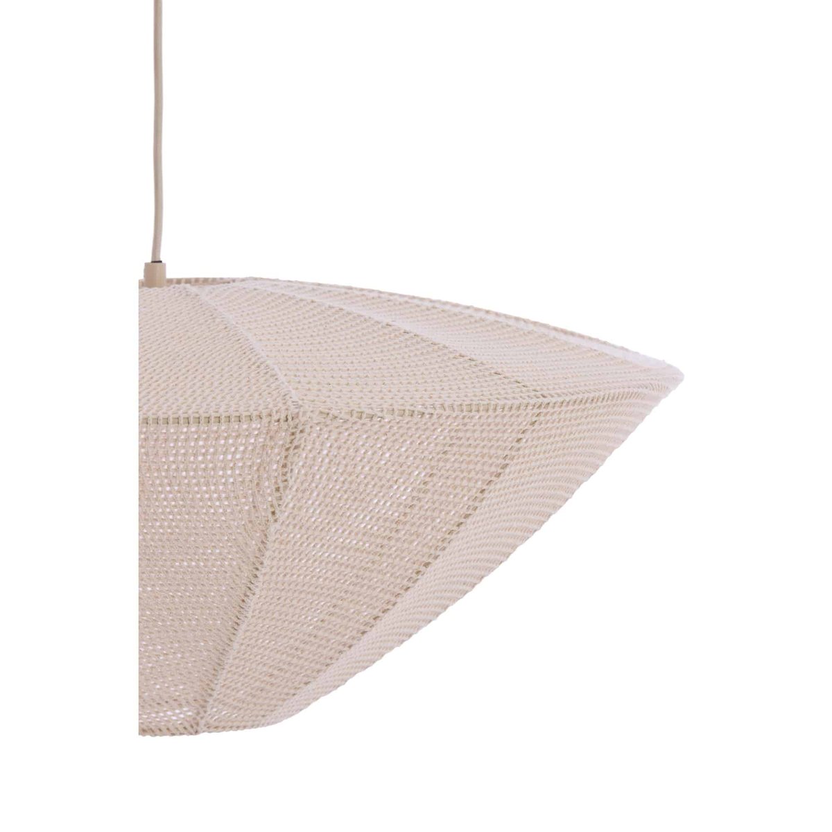 Suspension Textile SATILLA crème, LIGHT & LIVING