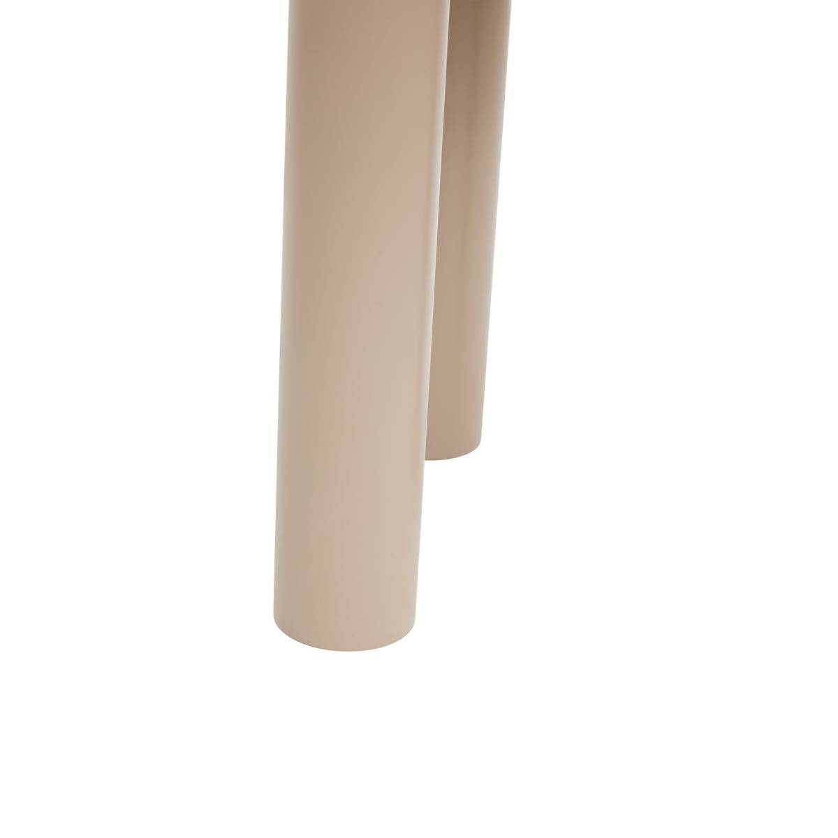 Table d'appoint ronde en pin PLUMP beige, ATMOSPHERA