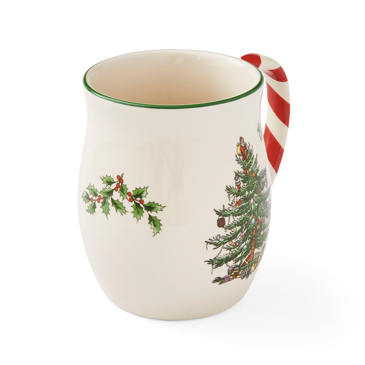 Set of 4 Christmas Tree Candy Cane Mugs white, SPODE