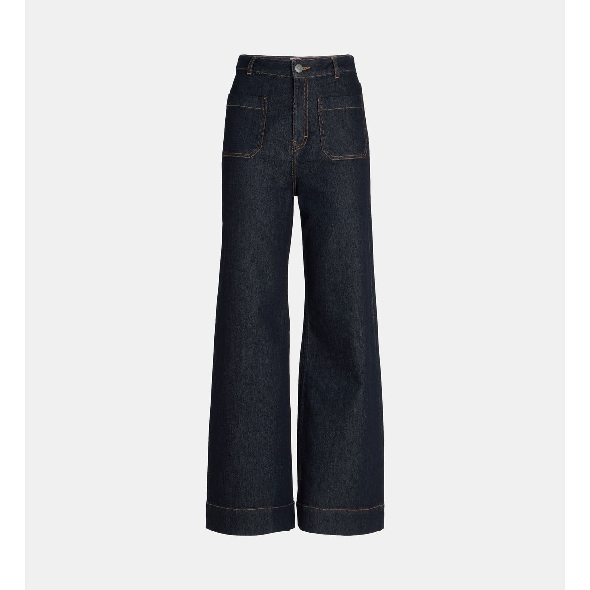 Jean flare redford b coton bleu foncé, GALERIES LAFAYETTE