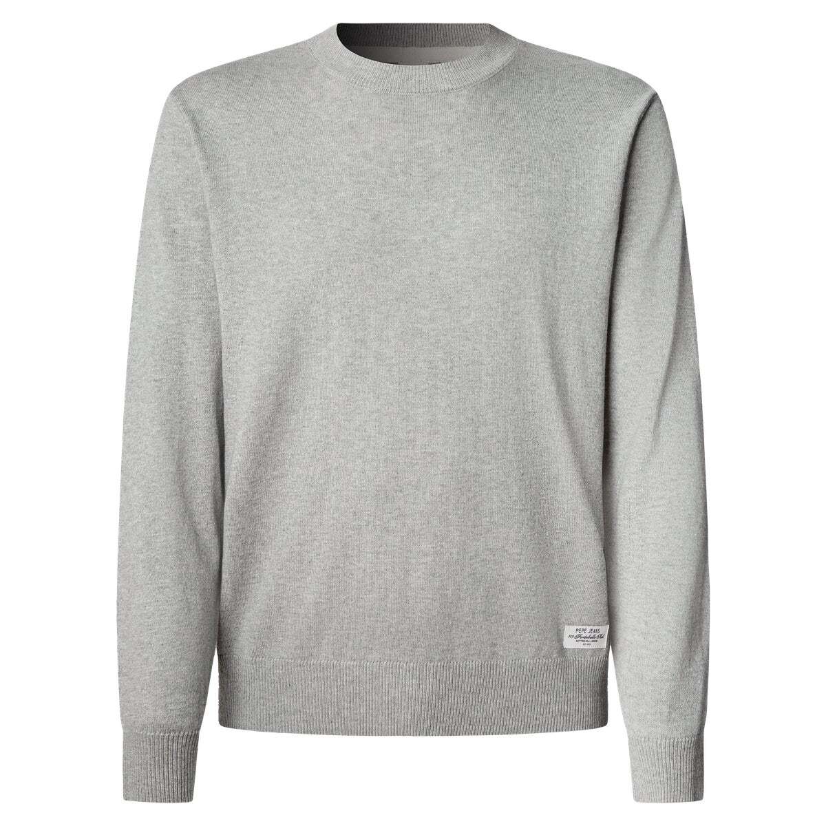 Pull Col Rond En Maille gris chine, PEPE JEANS