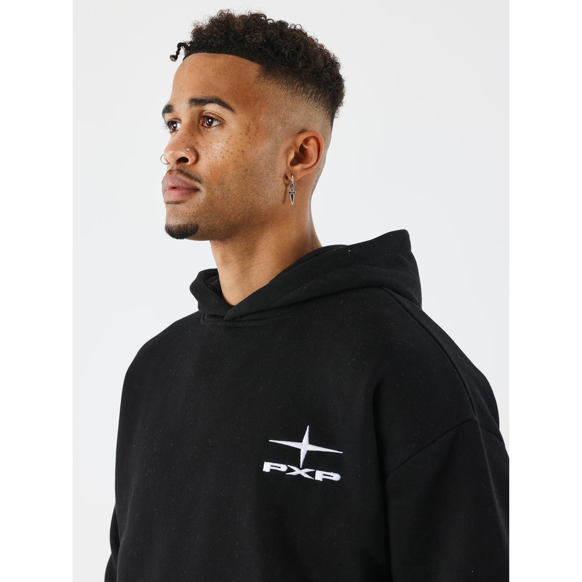 Sweat à Capuche Polaris noir / blanc, PROJECT X