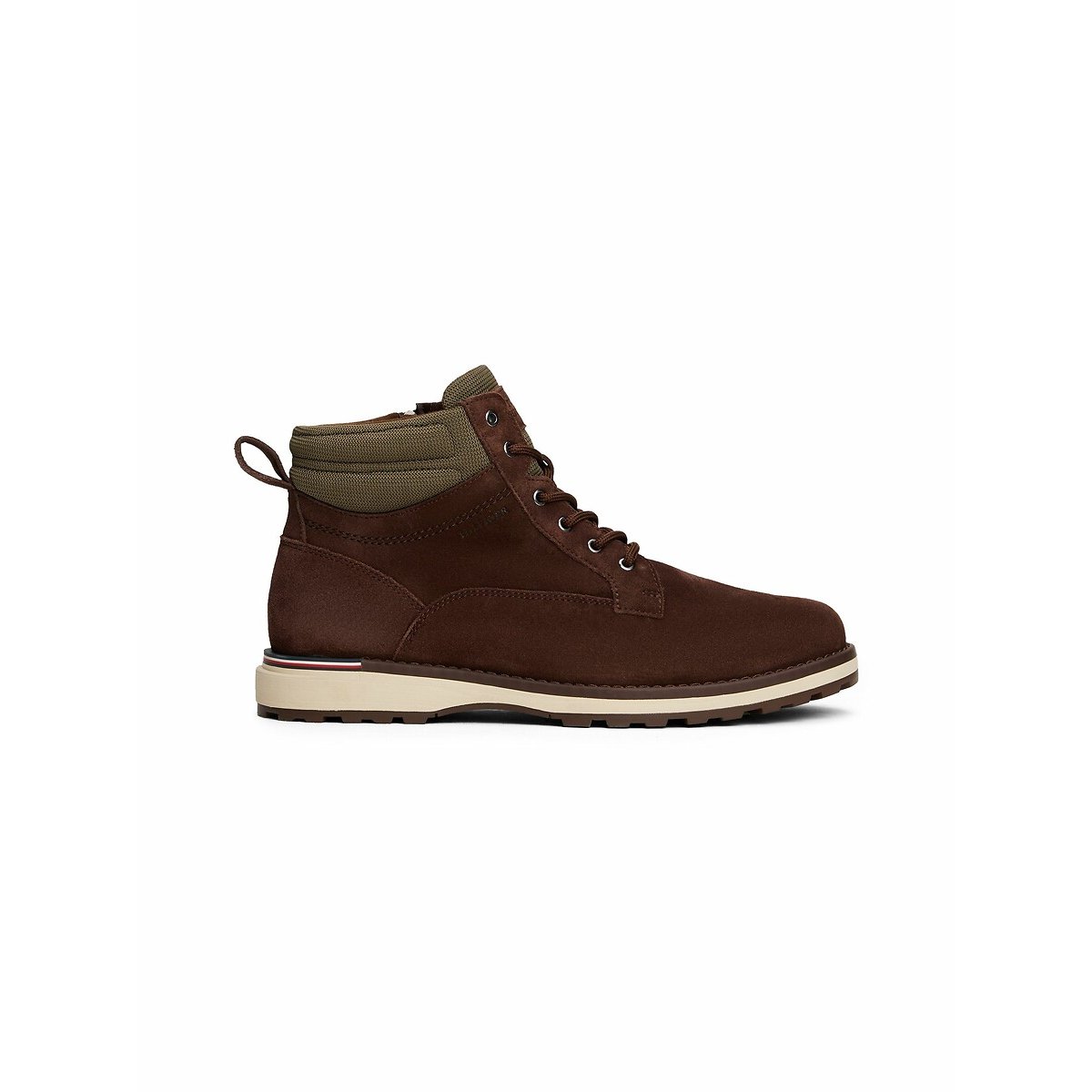 Boots corporate outdoor en cuir suède marron, TOMMY HILFIGER