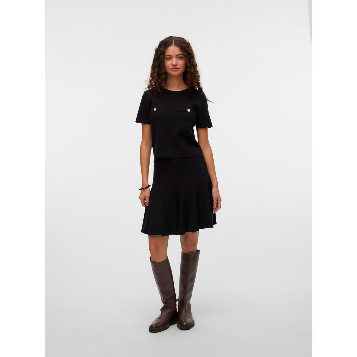 Jupe En Maille black, VERO MODA